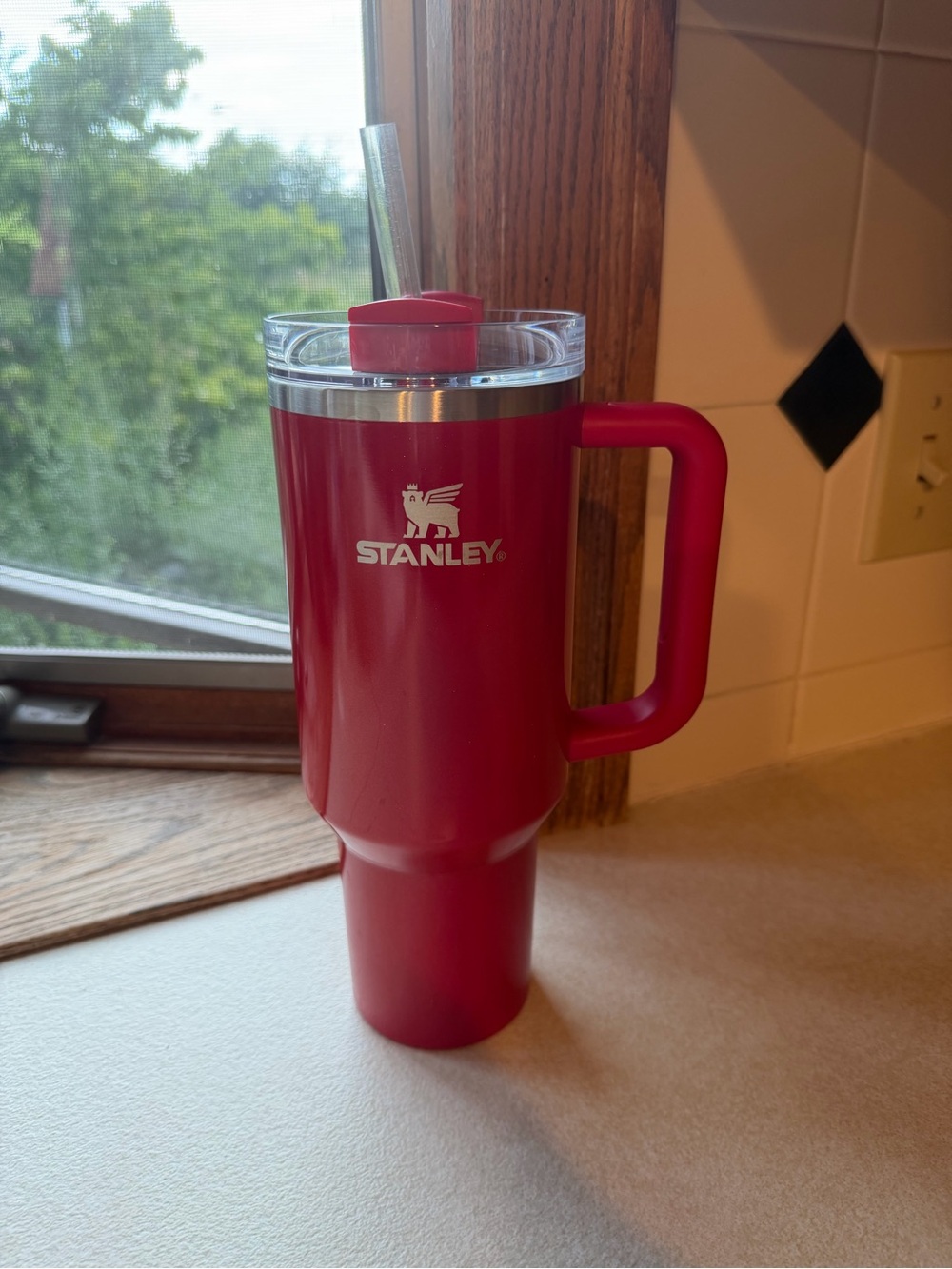 Stanley X ELF Red Stainless Travel Mug with Handle